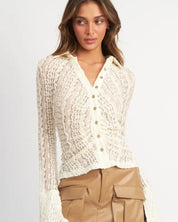 Bell Sleeve Lace Shirt Top