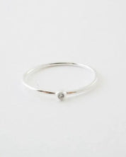 Bezel Crystal Solitaire Ring