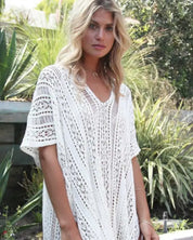 Bianca Swimsuit Cover Up - white / OS