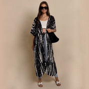 Black & White Kimono - black/white / OS