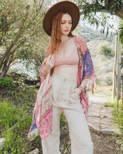 Bohemian Burnout Velvet Kimono