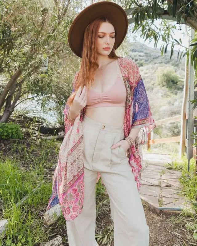 Bohemian Burnout Velvet Kimono