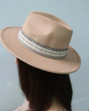 Boho Embroidered Fedora Hat