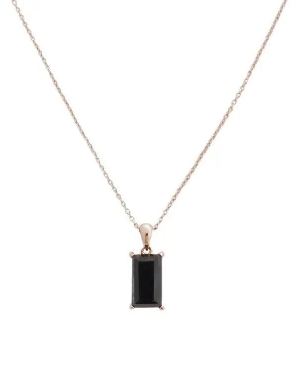 Bonbon Black Crystal Necklace