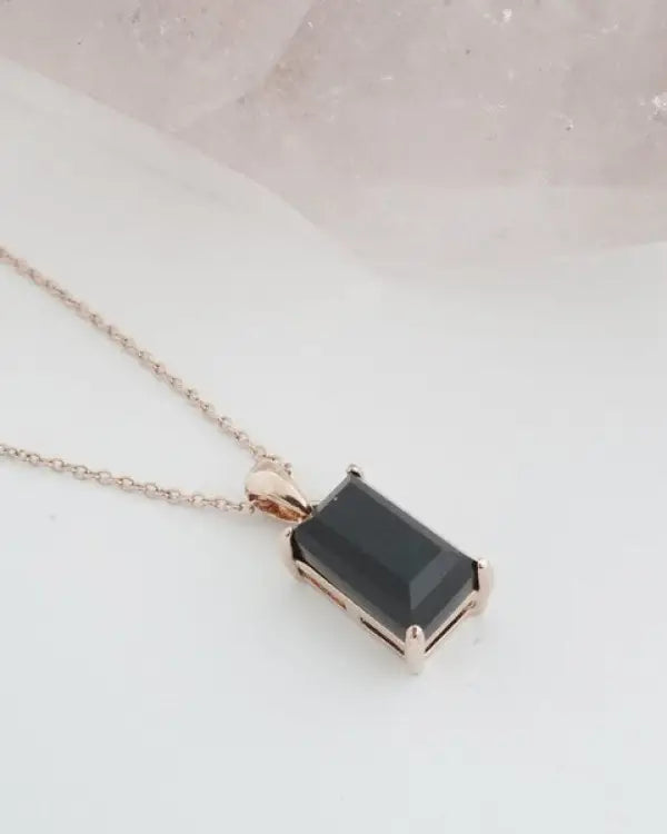 Bonbon Black Crystal Necklace