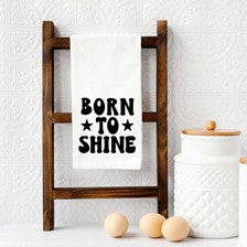 Born To Shine Stars Tea Towel