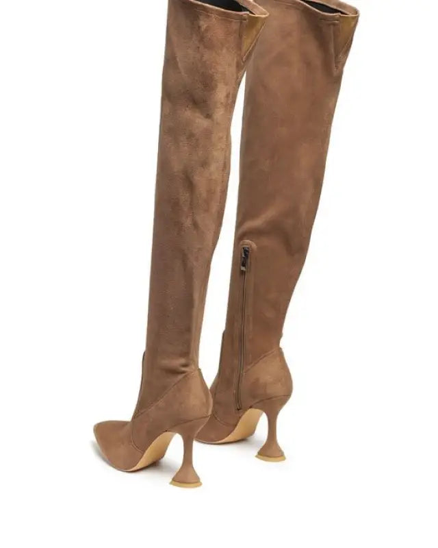 Brandy Over-The-Knee High-Heeled Boots