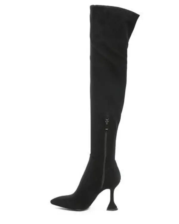 Brandy Over-The-Knee High-Heeled Boots