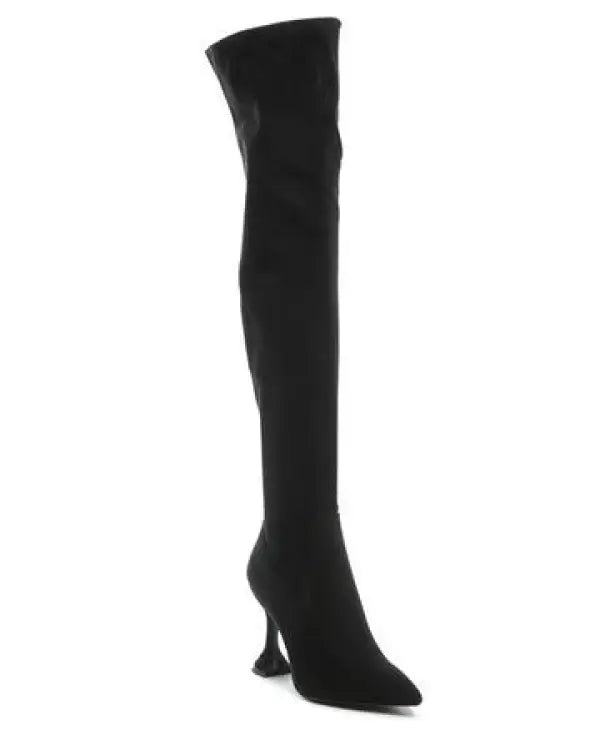 Brandy Over-The-Knee High-Heeled Boots