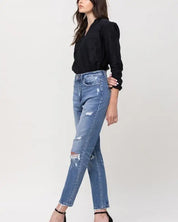 Brianne Super High Rise Stretch Mom Jeans