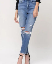 Brianne Super High Rise Stretch Mom Jeans