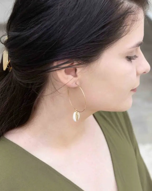 By the Shore Hoop Earrings - 14K Gold / OS