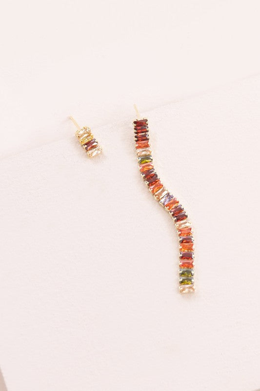 Candy Stone Dangle Earrings - Multi / OS