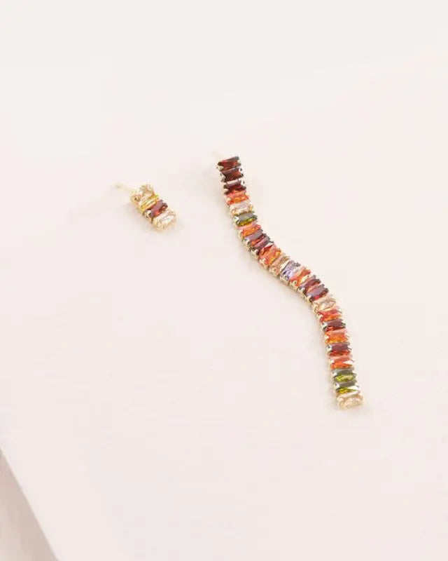 Candy Stone Dangle Earrings - Multi / OS