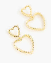 Cara Heart Drop Earrings