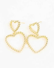 Cara Heart Drop Earrings