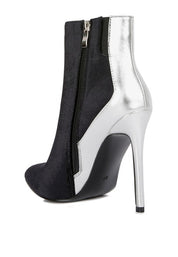 Cassidy Slade Metallic Highlight High Heeled Ankle Boots