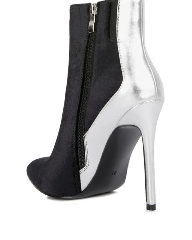 Cassidy Slade Metallic Highlight High Heeled Ankle Boots