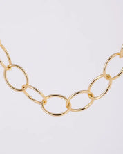 Chain bracelet and necklace set - gold / m