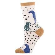 Cheetah Charm - Women’s Cotton Crew Socks Multi / WS