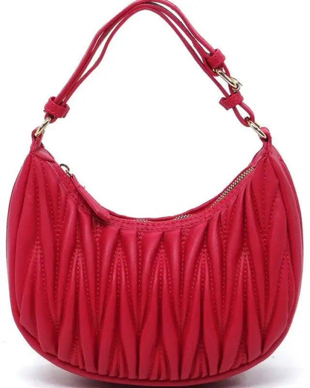 Chevron Quilted Shoulder Bag Hobo