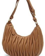 Chevron Quilted Shoulder Bag Hobo