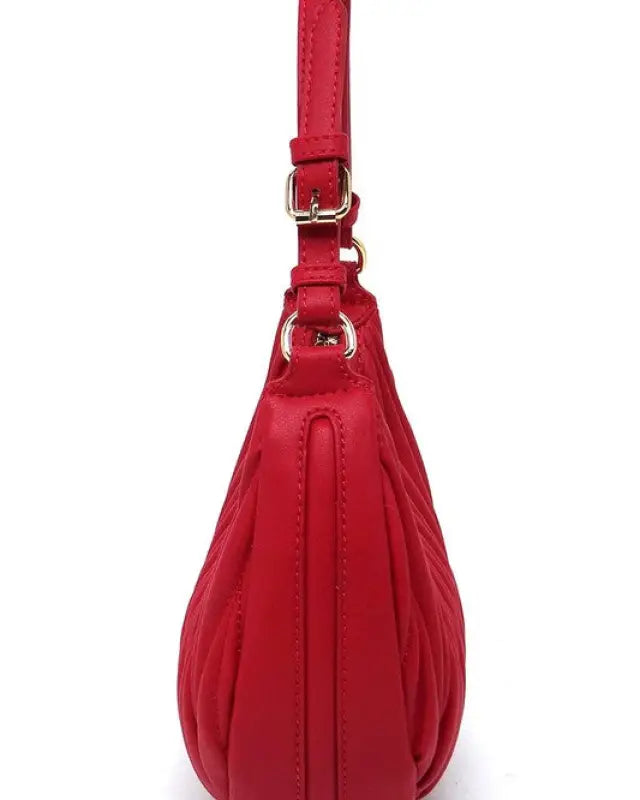 Chevron Quilted Shoulder Bag Hobo