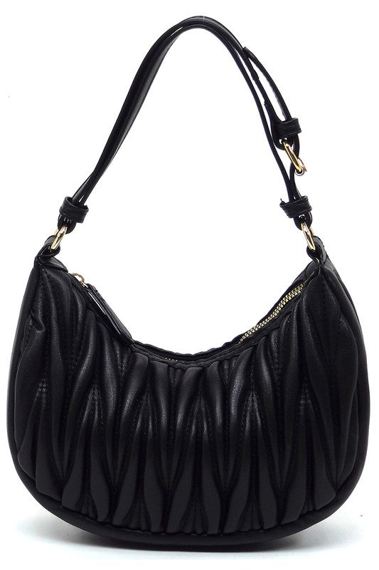 Chevron Quilted Shoulder Bag Hobo