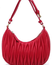 Chevron Quilted Shoulder Bag Hobo