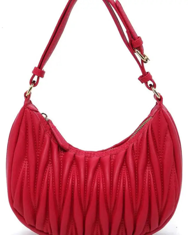 Chevron Quilted Shoulder Bag Hobo