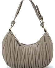 Chevron Quilted Shoulder Bag Hobo