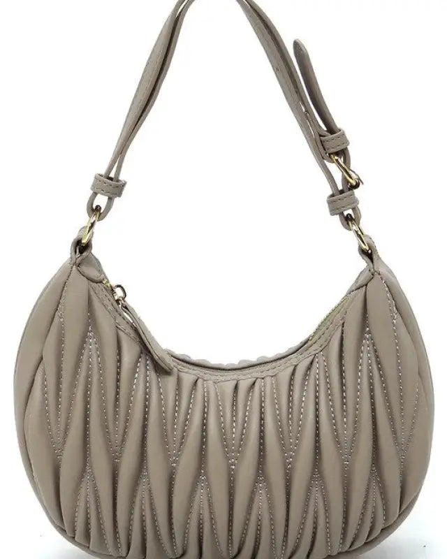 Chevron Quilted Shoulder Bag Hobo