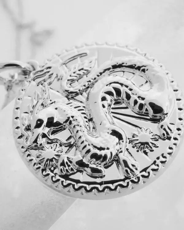 Chinese Zodiac Coin Necklace - Dragon