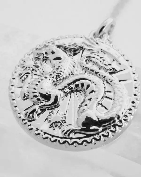 Chinese Zodiac Coin Necklace - Dragon