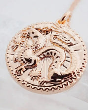 Chinese Zodiac Coin Necklace - Dragon