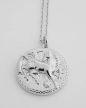 Chinese Zodiac Coin Necklace - Horse