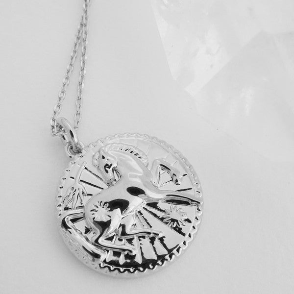 Chinese Zodiac Coin Necklace - Horse