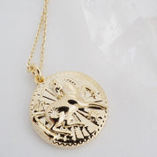 Chinese Zodiac Coin Necklace - Horse Gold / One Size