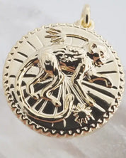 Chinese Zodiac Coin Necklace - Monkey