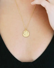 Chinese Zodiac Coin Necklace - Monkey