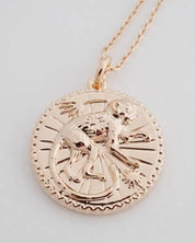 Chinese Zodiac Coin Necklace - Monkey