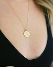 Chinese Zodiac Coin Necklace - Monkey