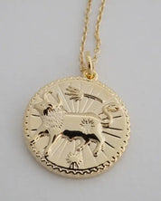 Chinese Zodiac Coin Necklace - Ox