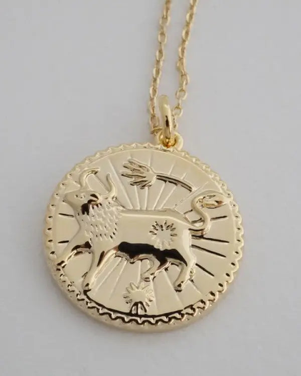 Chinese Zodiac Coin Necklace - Ox