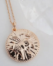 Chinese Zodiac Coin Necklace - Ox