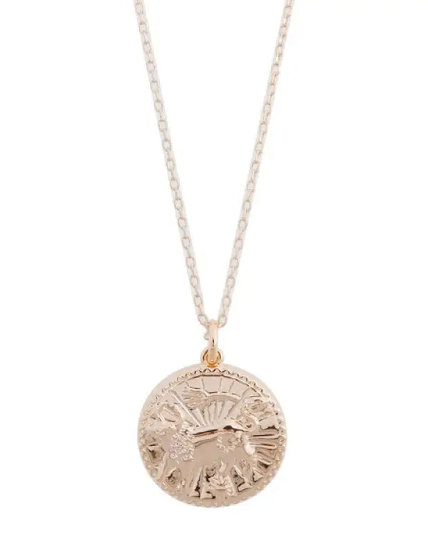 Chinese Zodiac Coin Necklace - Ox