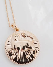 Chinese Zodiac Coin Necklace - Pig