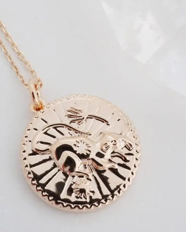 Chinese Zodiac Coin Necklace - Rat