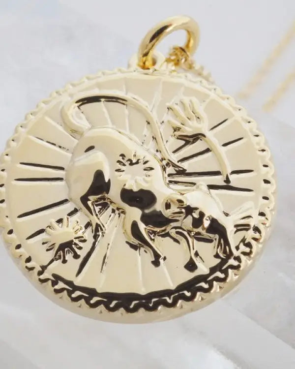 Chinese Zodiac Coin Necklace - Rat