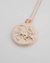 Chinese Zodiac Coin Necklace - Rat